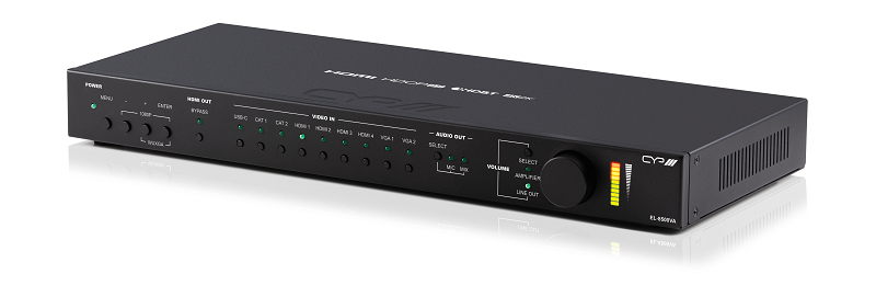 Switcher/ VideoScaler/ AMP USB-C, HDBaseT, HDMI, VGA to HDBaseT, HDMI EL-8500VA